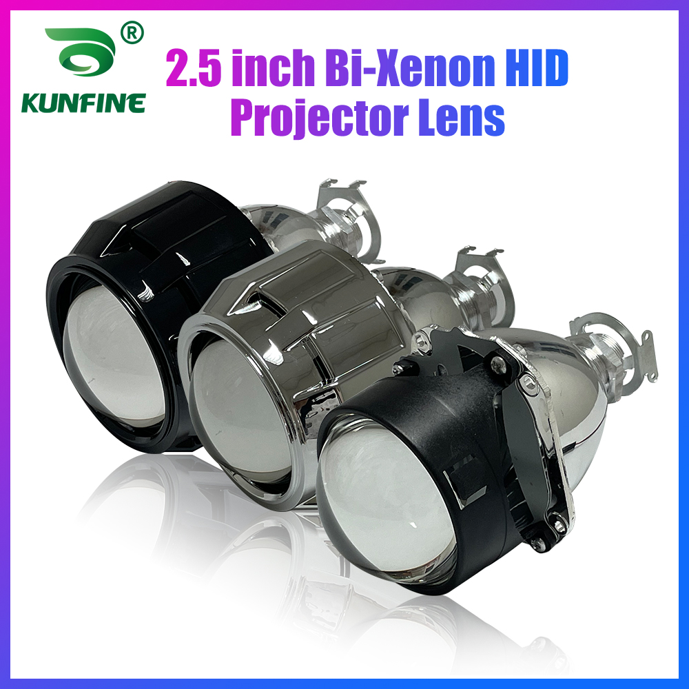 Projector Lamp Replacement - KUNFINE 2PCS/lot 2.5 inch Bi-Xenon HID