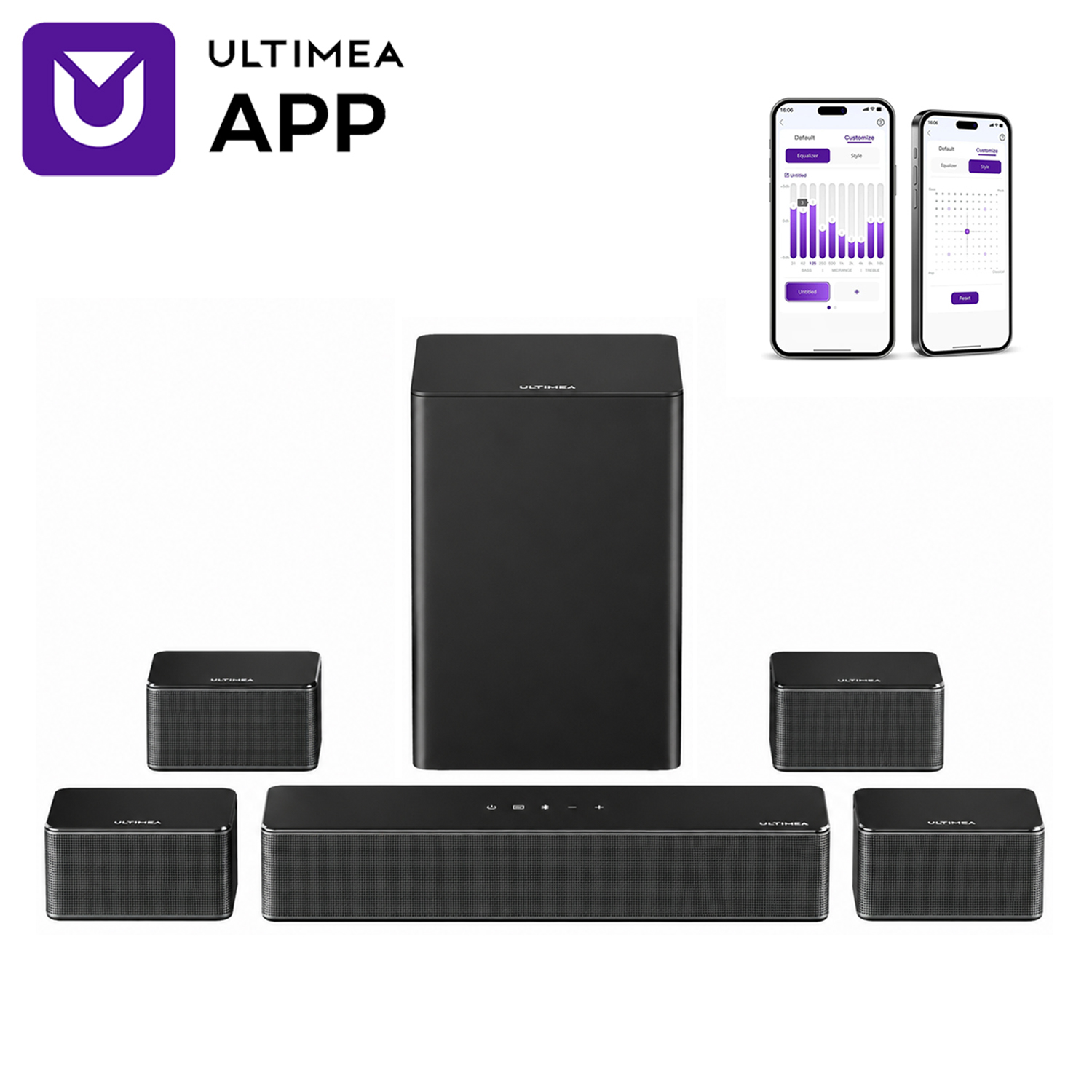 Home Cinema Tv - ULTIMEA 7.1 Surround Sound System Sound
