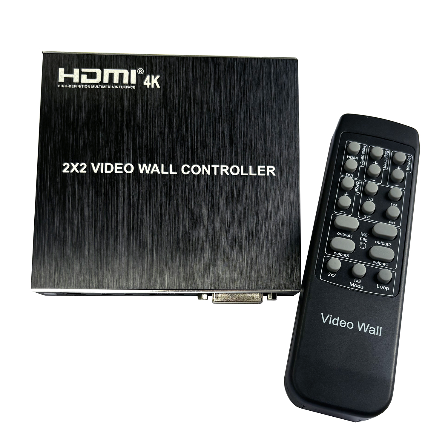 Home Cinema Video Processor - 4k 2x2 Video Wall Controller 1x2