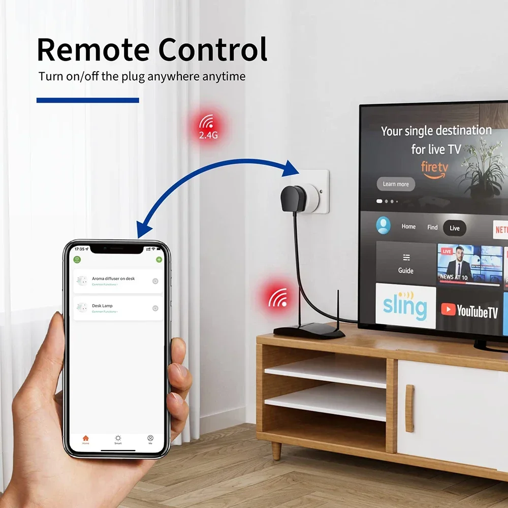 20A 16A UK Plug TUYA WIFI Smar - огляд і ціна Home Cinema Alexa