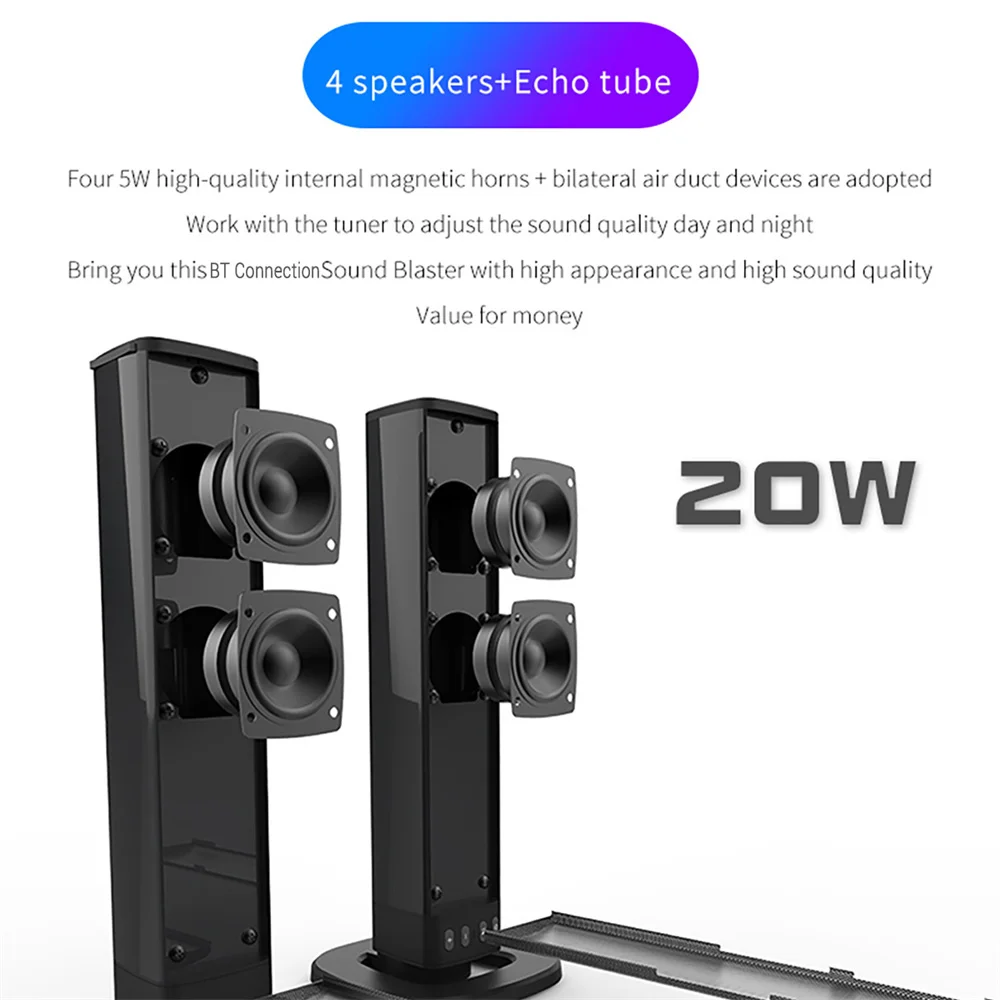 Wireless Bluetooth TV Sound Ba - огляд і ціна Home Cinema Speaker System