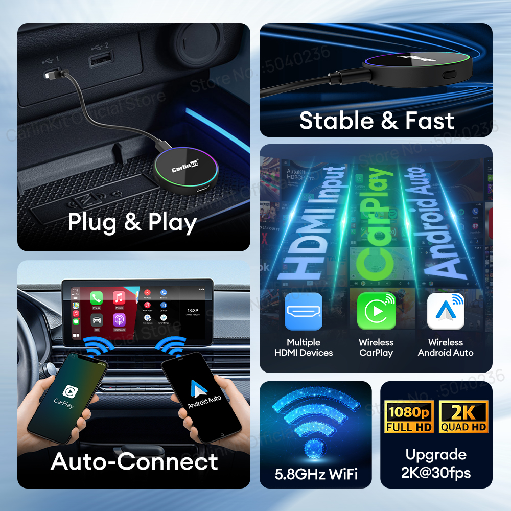 HD2CP Pro  CarlinKit Wireless  - огляд і ціна Smart Tv Stick
