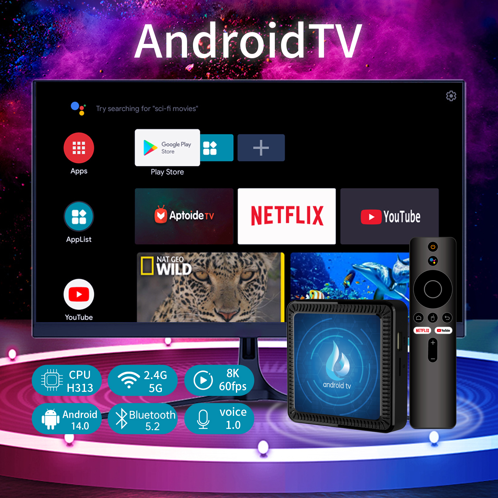 Android 16.0 TV Box 8K Ultra H - огляд і ціна Home Cinema Media Player