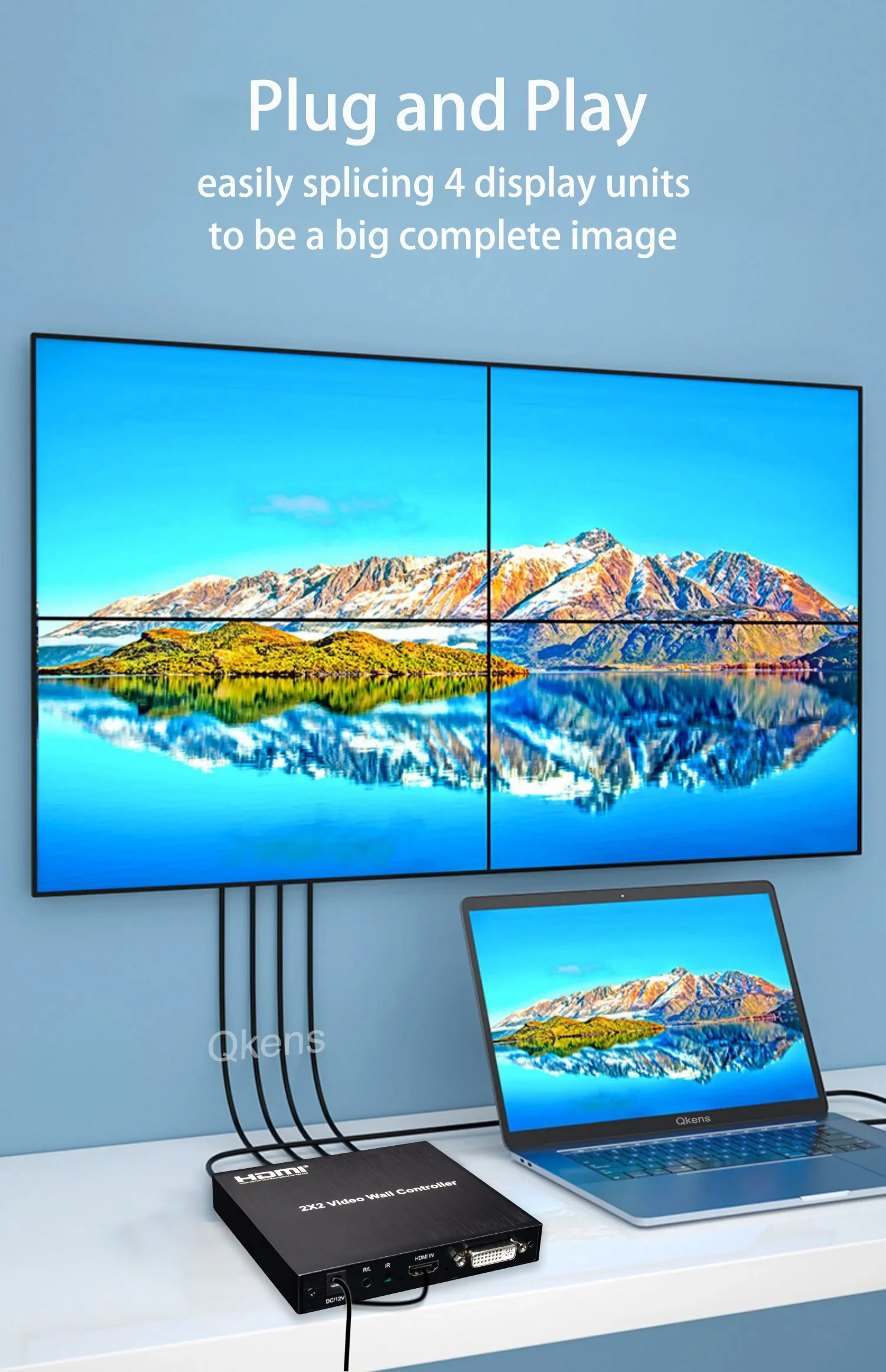 4K 1080p 2x2 Video Wall Contro - огляд і ціна Home Cinema Video Processor