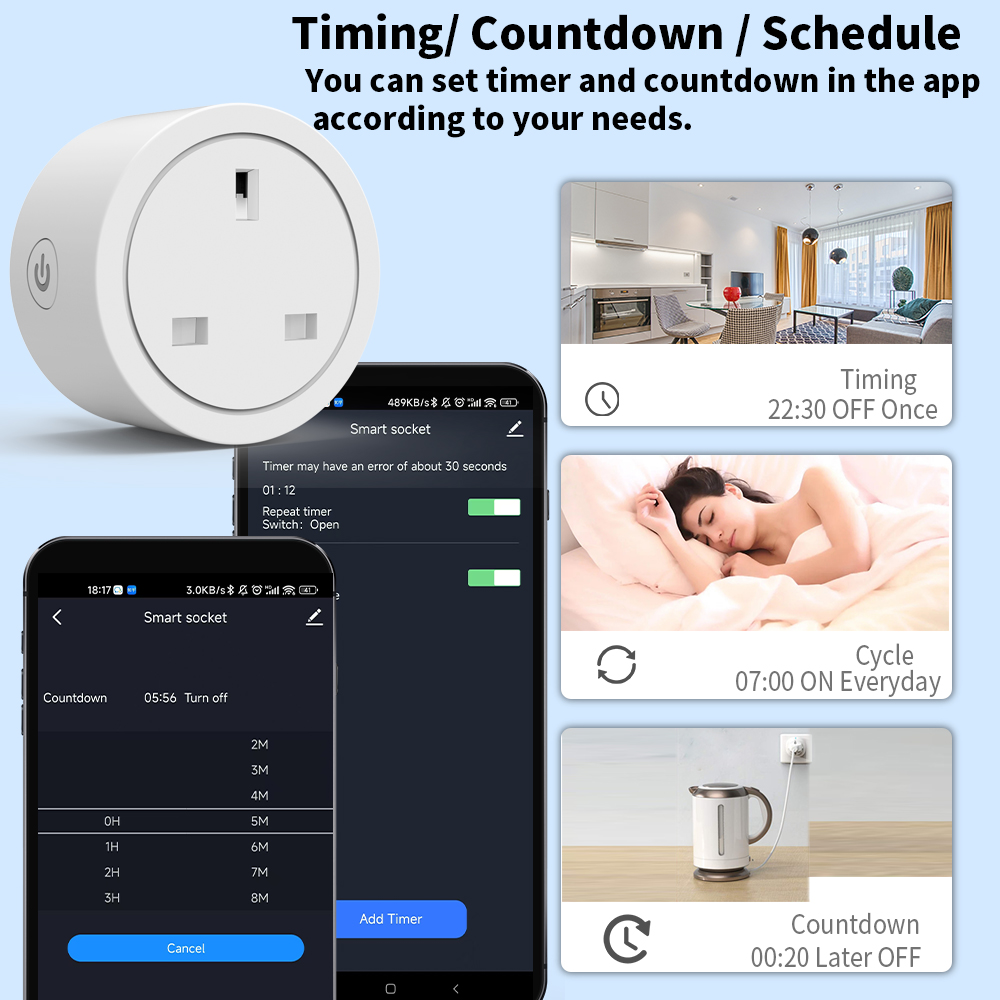 WiFi Smart Socket 16A UK plug  - огляд і ціна Home Cinema Alexa