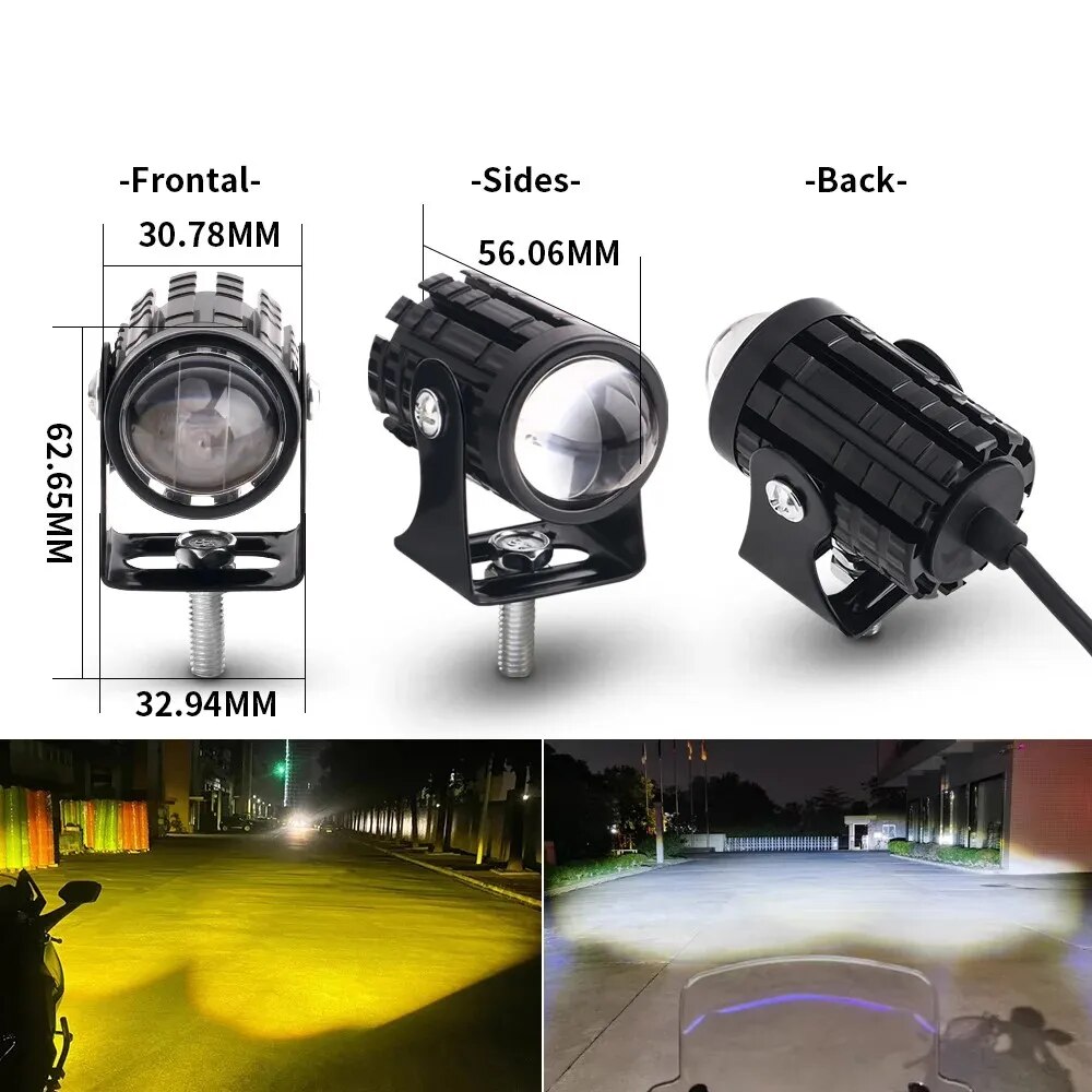 Universal Motorcycle LED Headl - огляд і ціна Projector Lamp Replacement
