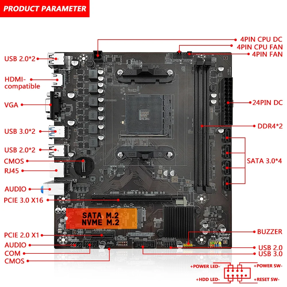 MACHINIST B450 Motherboard AMD - огляд і ціна Home Cinema Video Processor