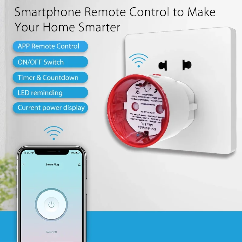 Tuya WiFi Smart Plug Socket EU - огляд і ціна Home Cinema Alexa