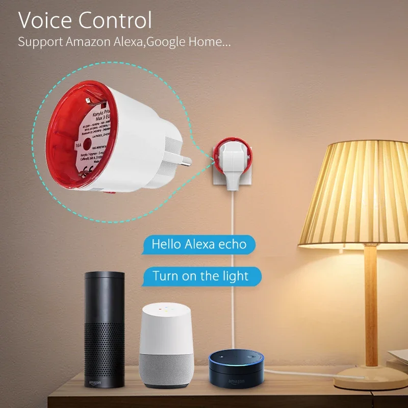 Tuya WiFi Smart Plug Socket EU - огляд і ціна Home Cinema Alexa