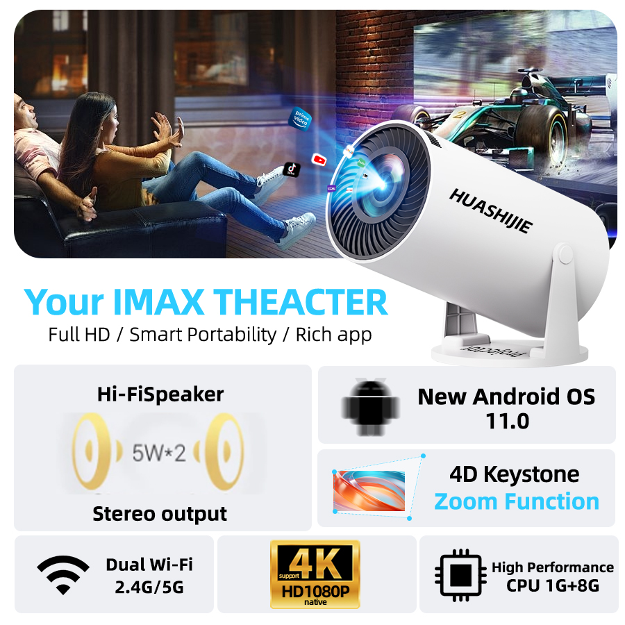 4K home theater projector, bui - огляд і ціна Home Cinema Speaker System