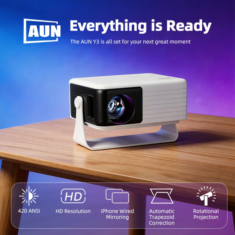 AUN Y3 MINI Projector Home The - огляд і ціна Home Cinema Speaker System