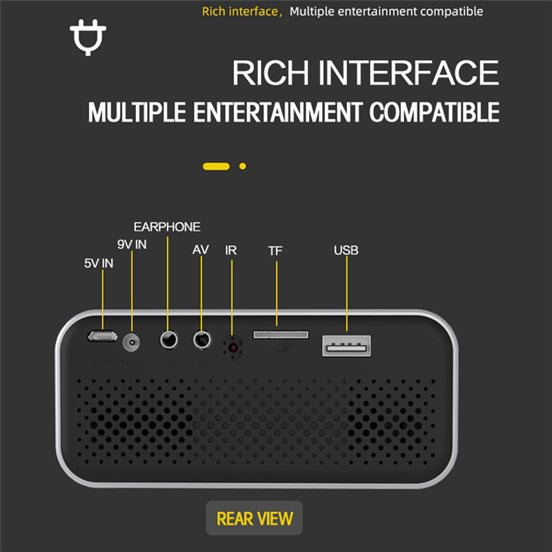 Portable Mini Projector Home T - огляд і ціна Home Cinema Media Player