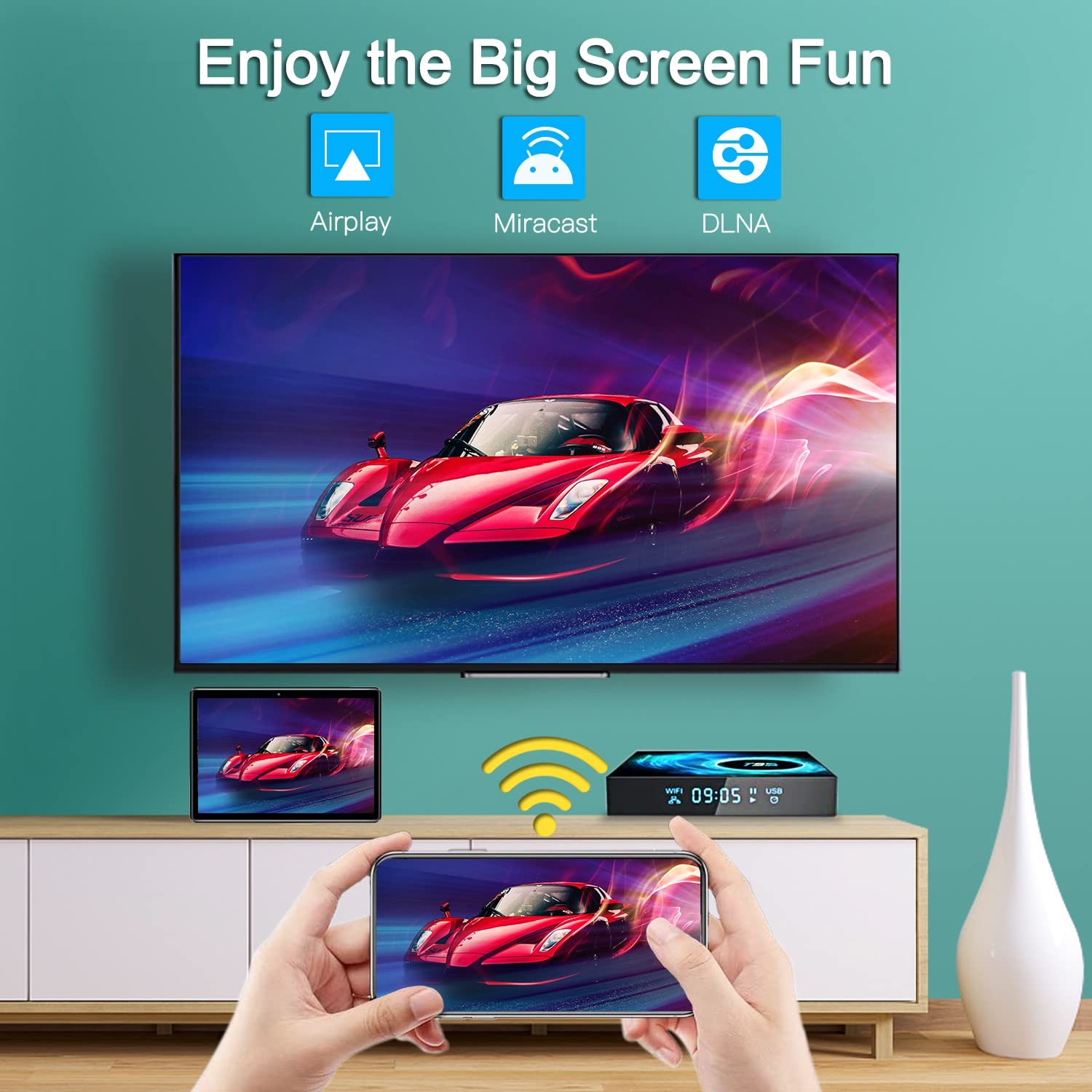 T95 Android 16 TV Box Allwinne - огляд і ціна Home Cinema Media Player