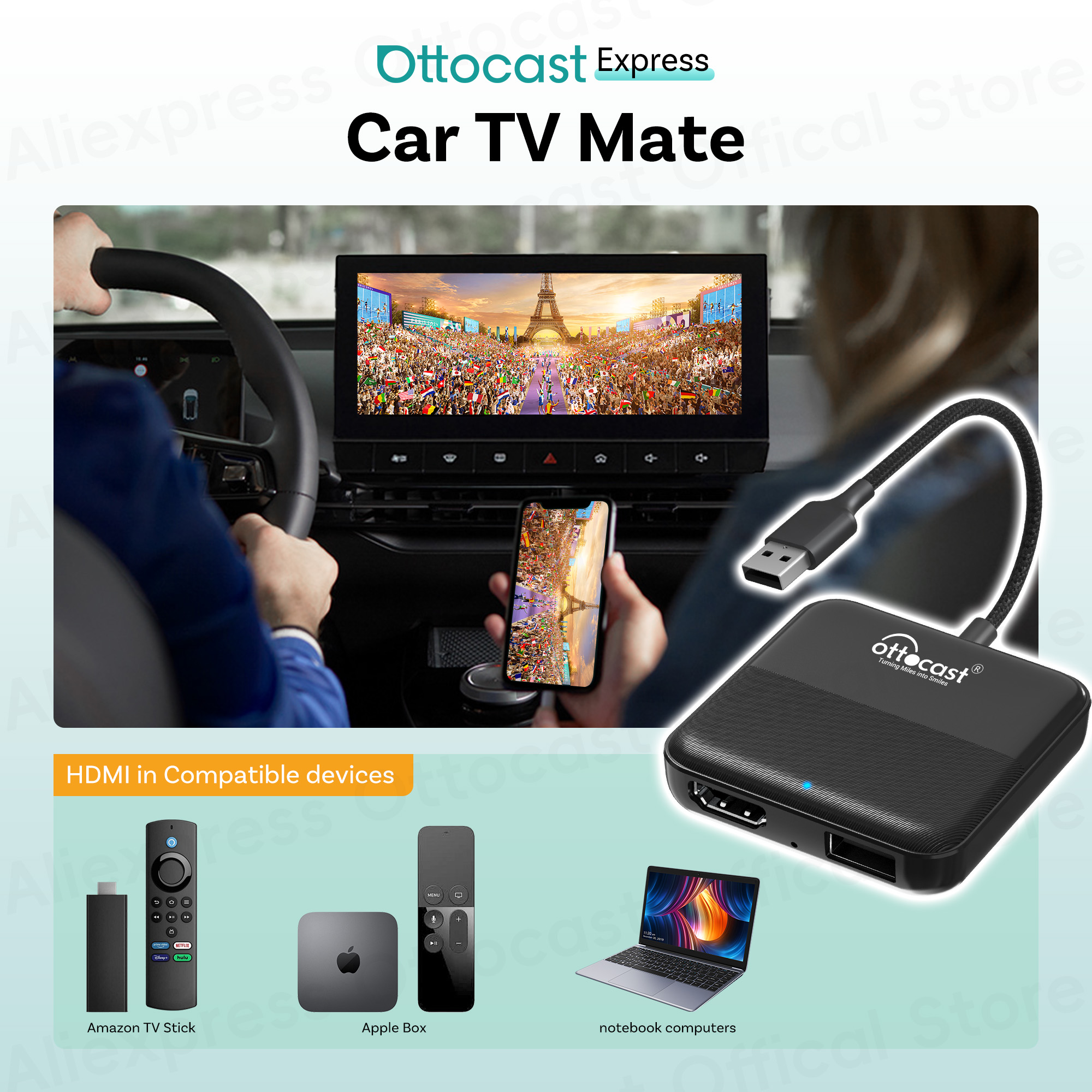 OTTOCAST Express Wireless CarP - огляд і ціна Smart Tv Stick