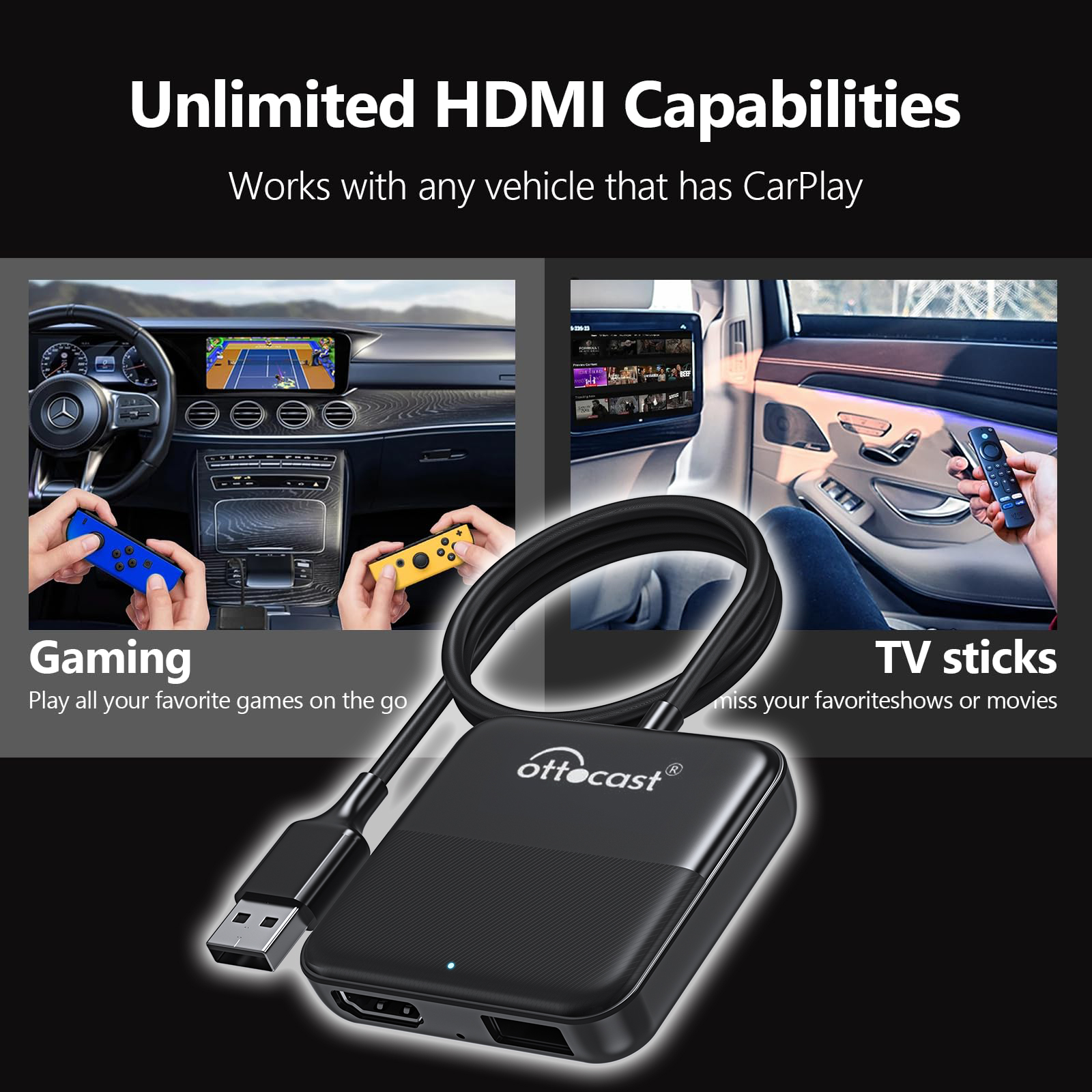 OTTOCAST Express Wireless CarP - огляд і ціна Smart Tv Stick