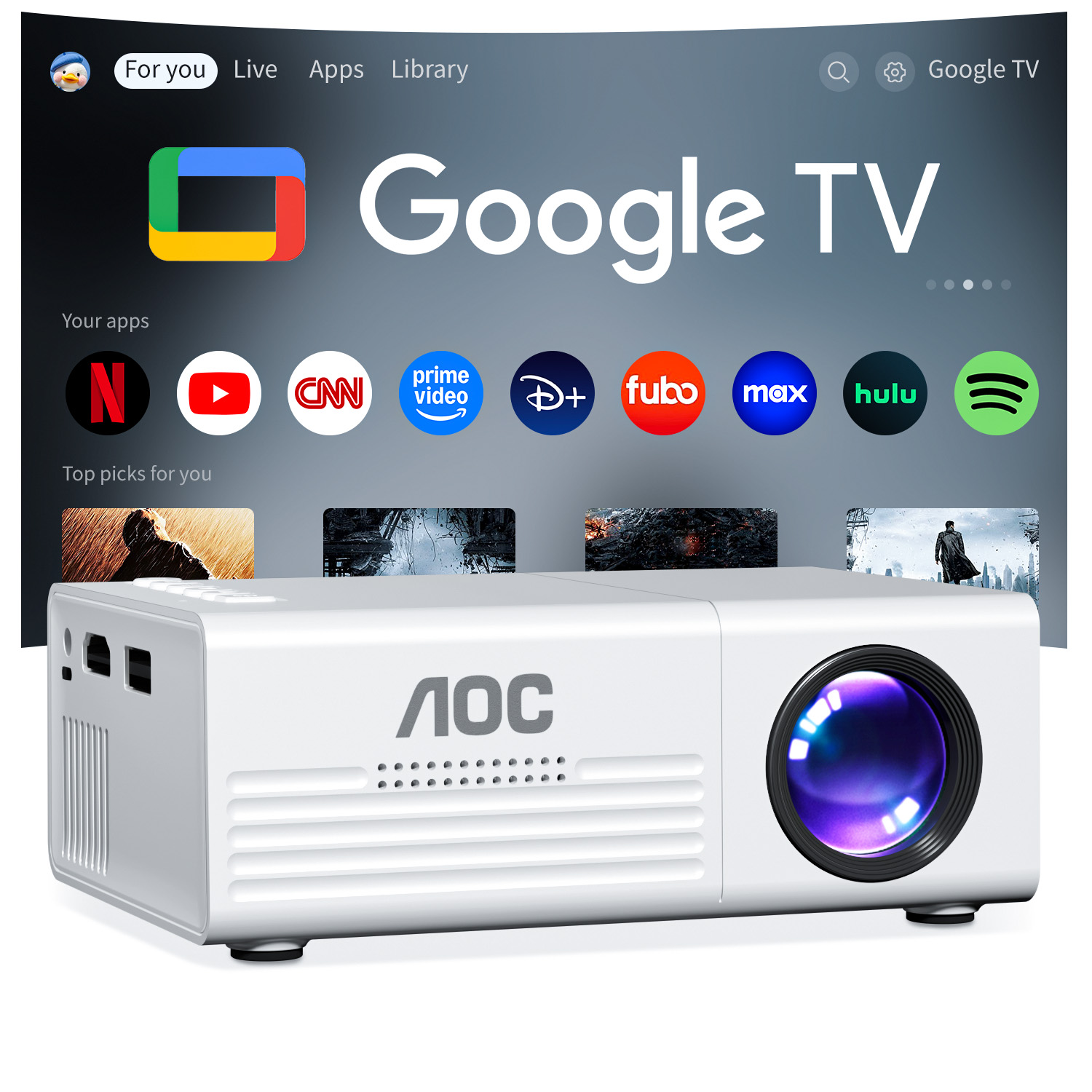 AOC Mini Projector TFT LCD Wi - огляд і ціна Home Cinema Media Player