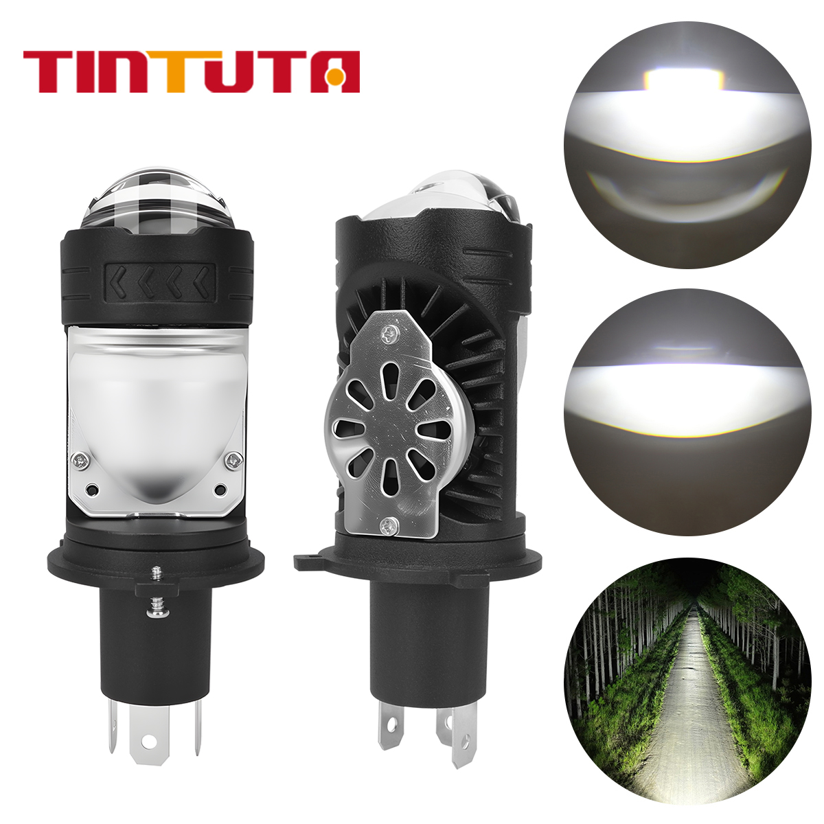 1/2pcs H4 LED Motorcycle Headl - огляд і ціна Projector Lamp Replacement