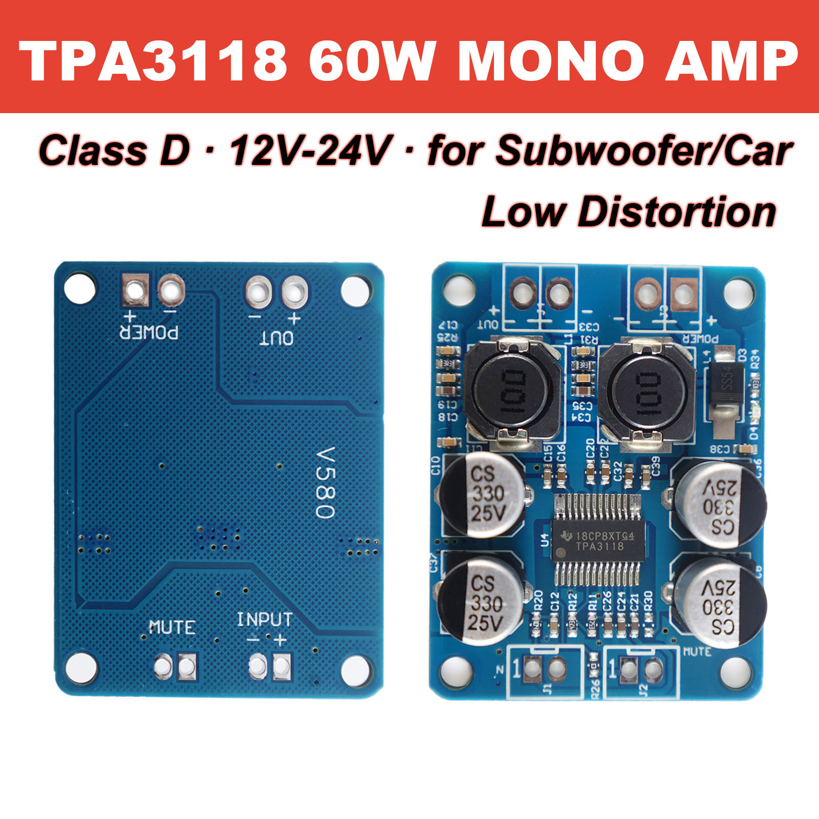 TPA3118 60W Mono Class D Digit - огляд і ціна Home Cinema Ampli