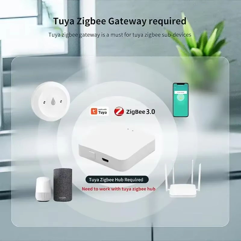 Tuya ZigBee 3.0 Water Leak Det - огляд і ціна Home Cinema Alexa