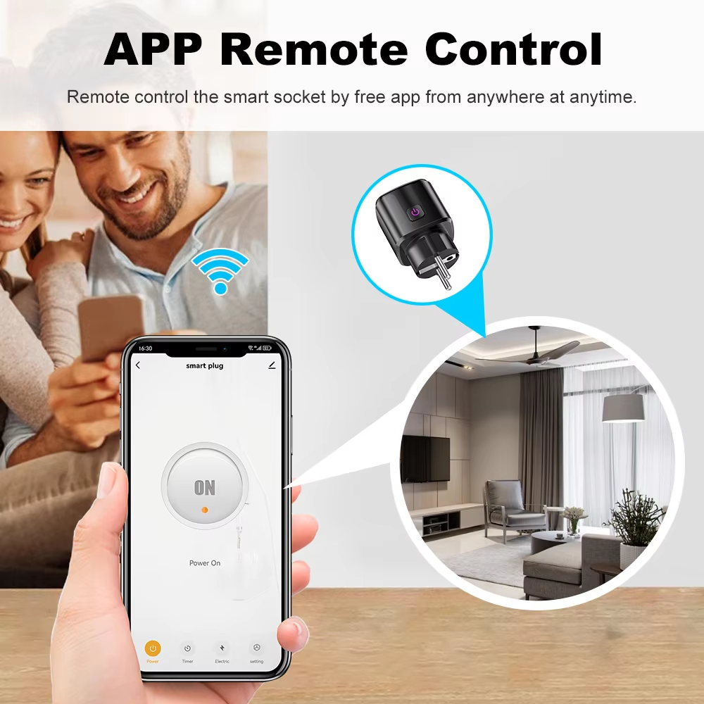 20A AC100-240V Wifi Smart Plug - огляд і ціна Home Cinema Alexa