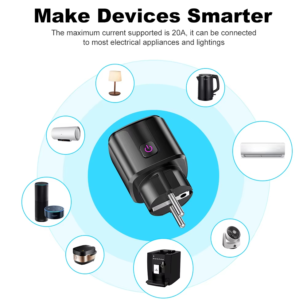 20A AC100-240V Wifi Smart Plug - огляд і ціна Home Cinema Alexa