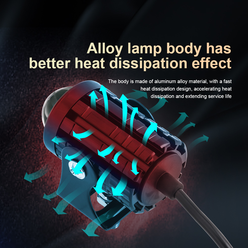 2PCS Universal Motorcycle LED  - огляд і ціна Projector Lamp Replacement