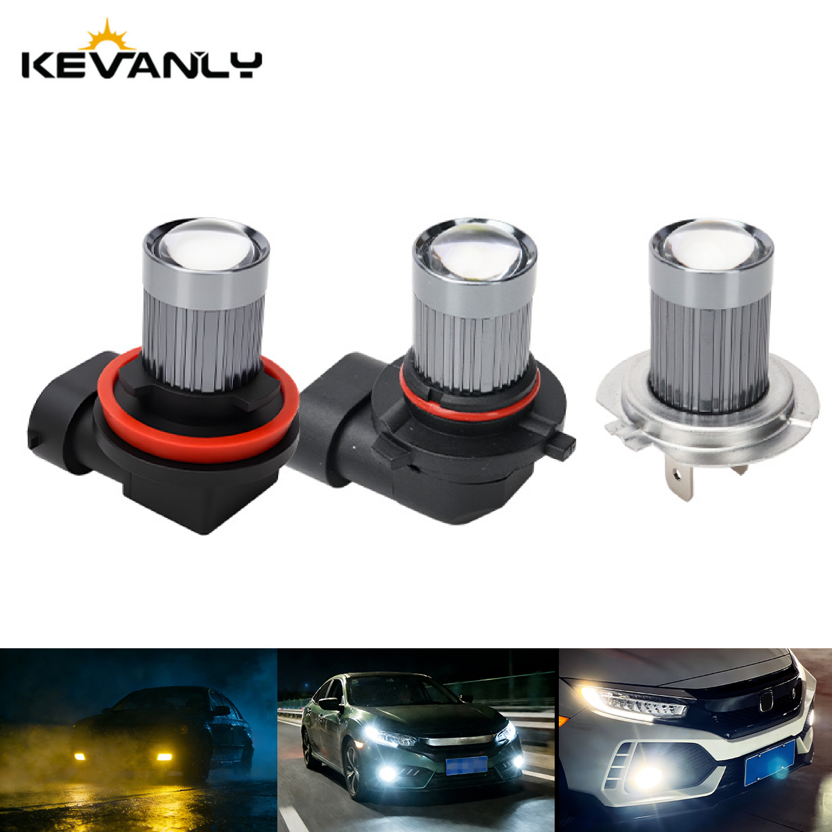 2PCS H11 Car Fog Lamp H7 LED 9 - огляд і ціна Projector Lamp Replacement