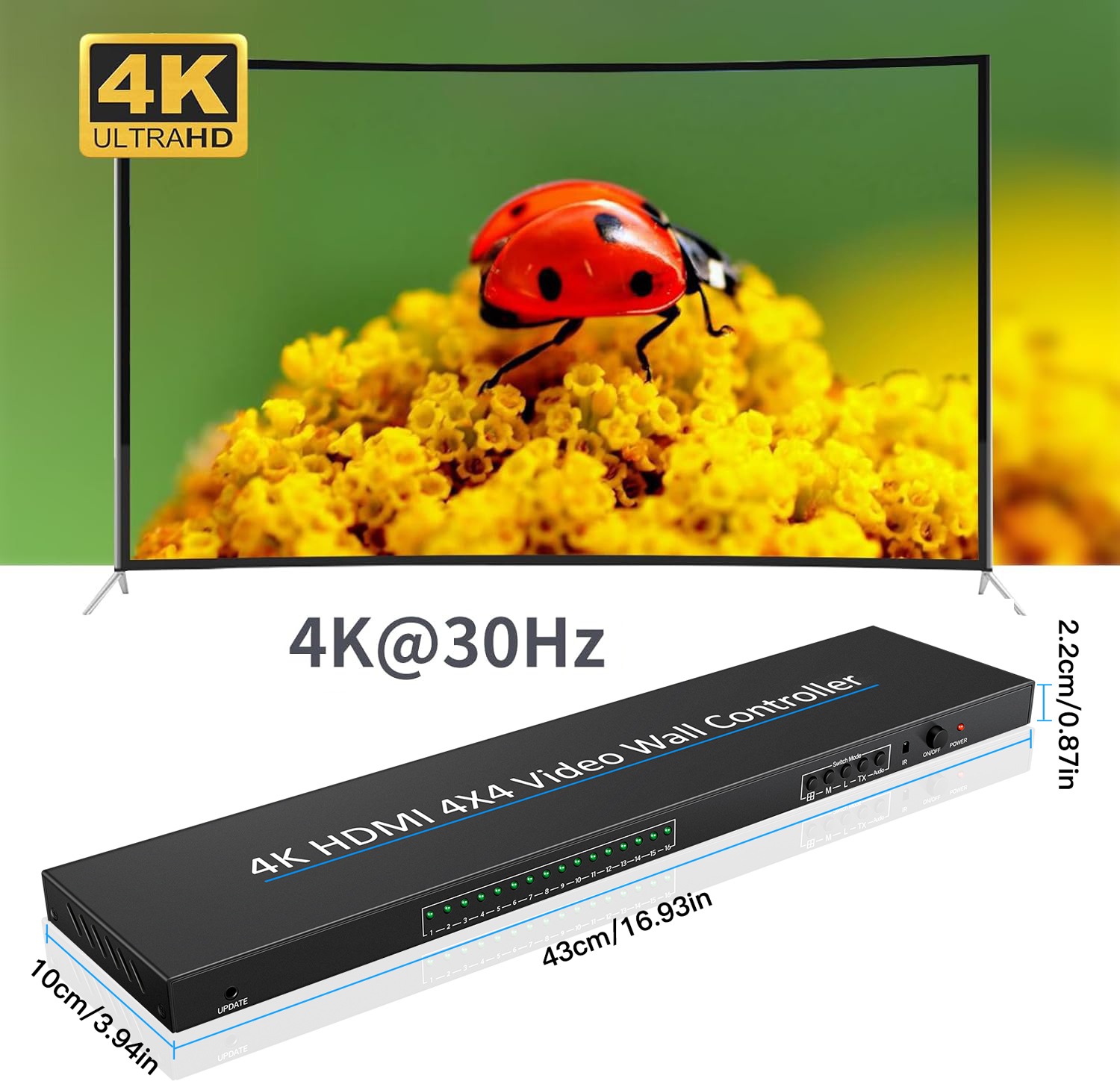 4K 4x4 HDMI Video Wall Control - огляд і ціна Home Cinema Video Processor