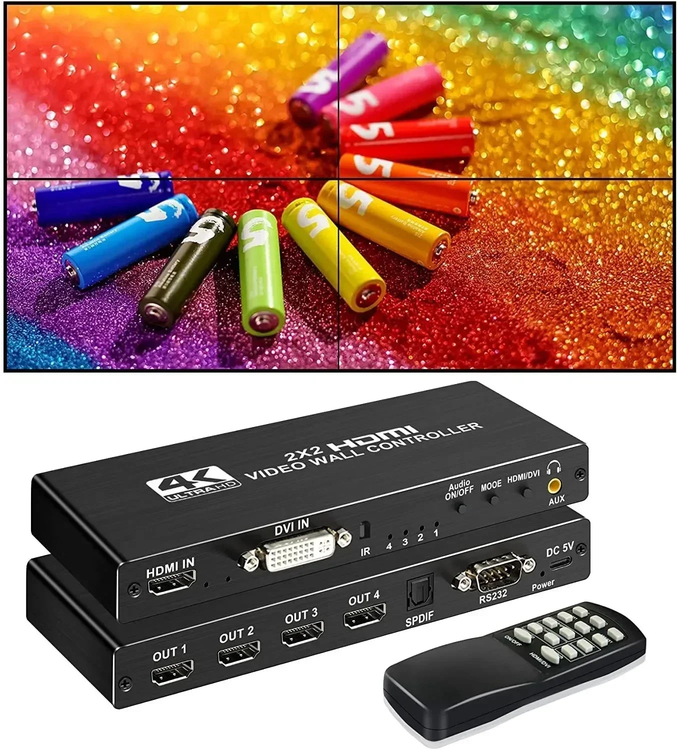4K HDMI Video Wall Controller  - огляд і ціна Home Cinema Video Processor
