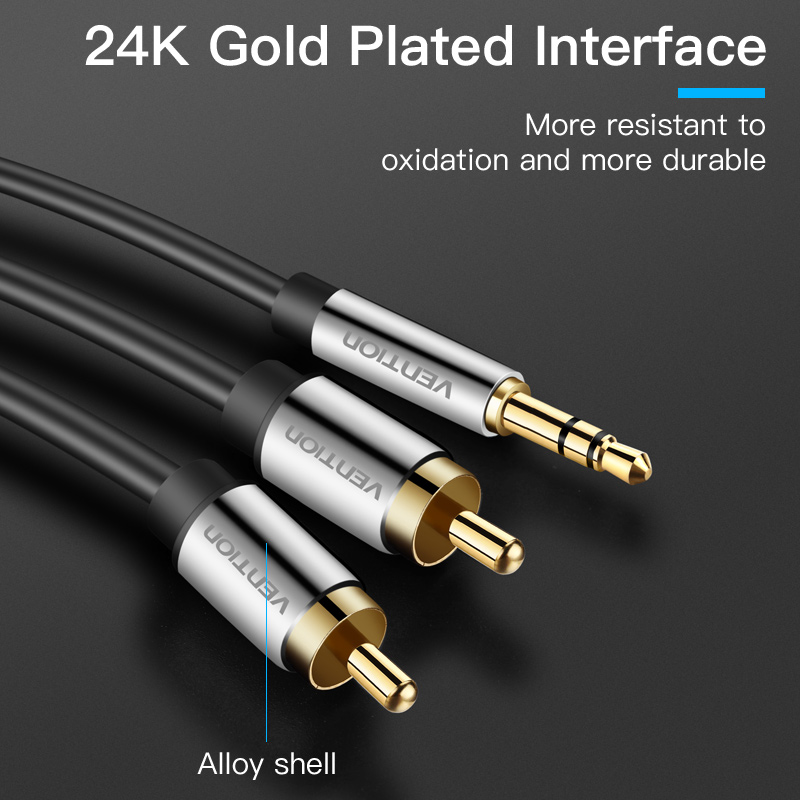 Vention RCA Cable 3.5 to 2rca  - огляд і ціна Home Cinema Ampli