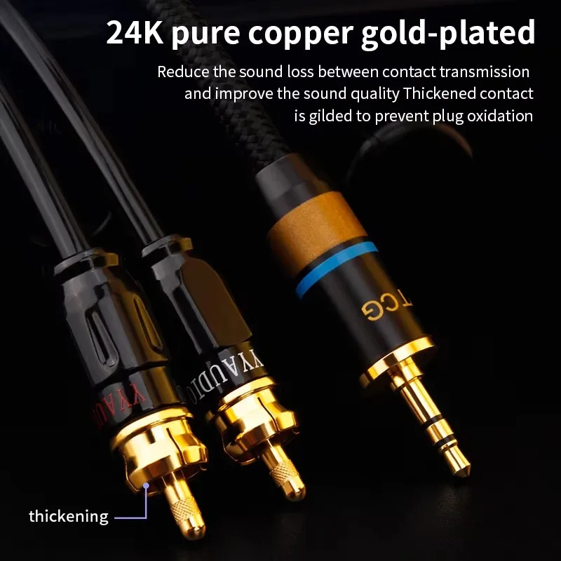 3.5mm to 2RCA Audio Cable HiFi - огляд і ціна Home Cinema Ampli